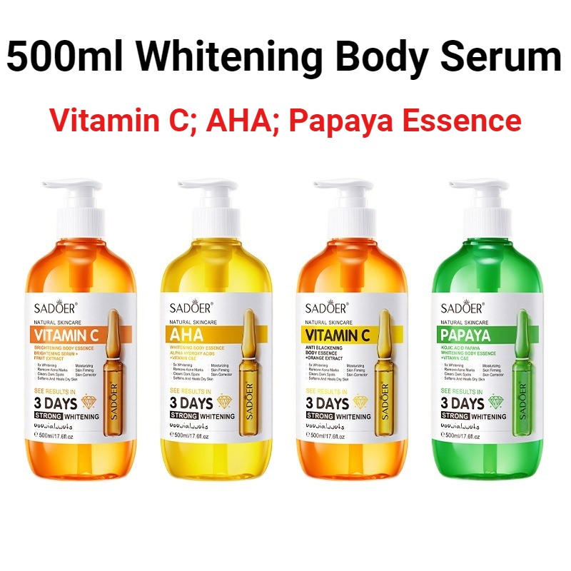 Azelaic Acid Serum - Esencia Corporal Blanqueadora SADOER AHA 500ml,