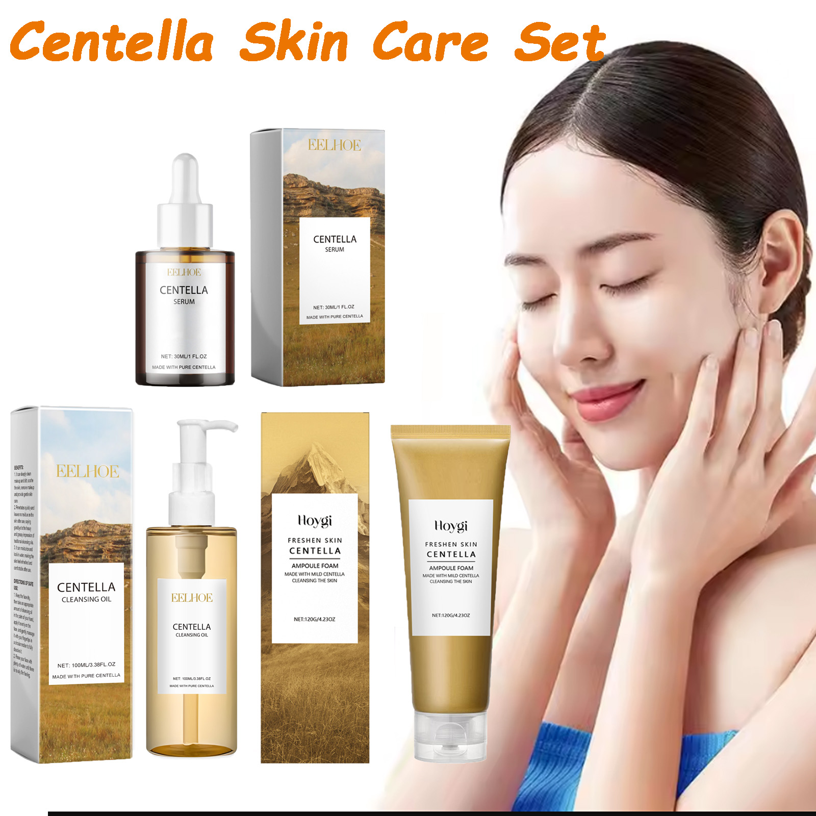 Skincare Glad2Glow - Centella-Juego de cuidado de la piel,