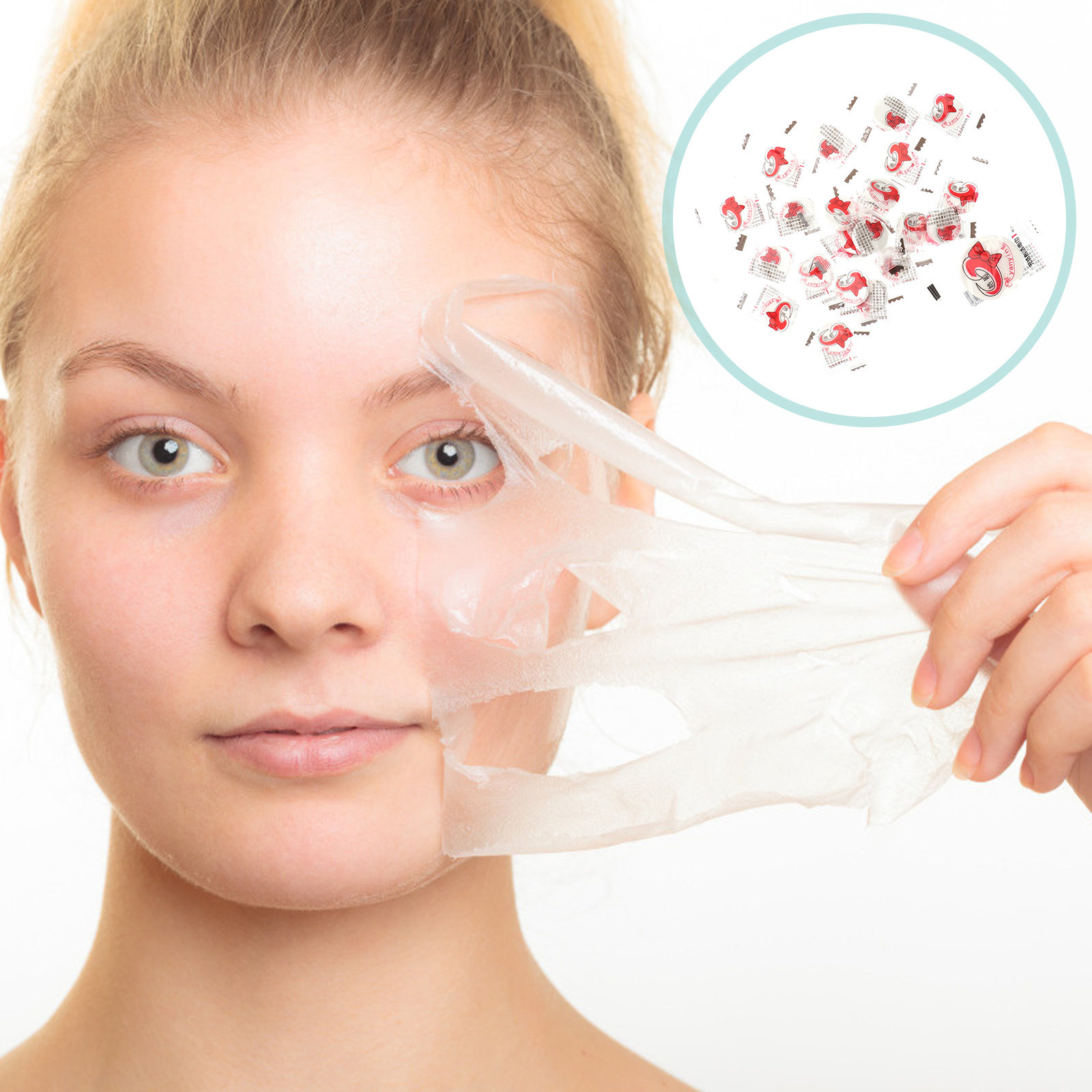 Skincare Natur E - 100 Piezas de Mascarillas Faciales Comprimidas