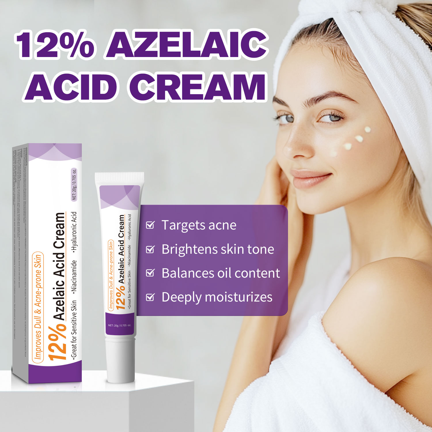 Azelaic Acid Serum - Crema de Ácido Azelaico Suave Mejora