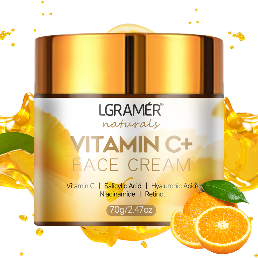 Skincare Glad2Glow - Crema facial con vitamina C, Retinol,