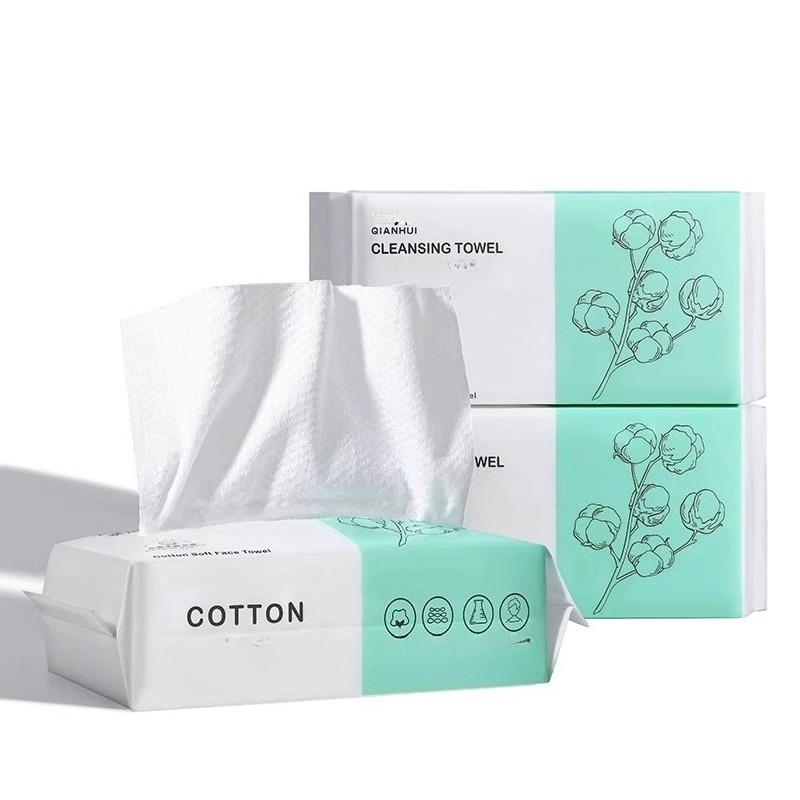 Skincare Gentle - Toalla facial desechable de algodón puro