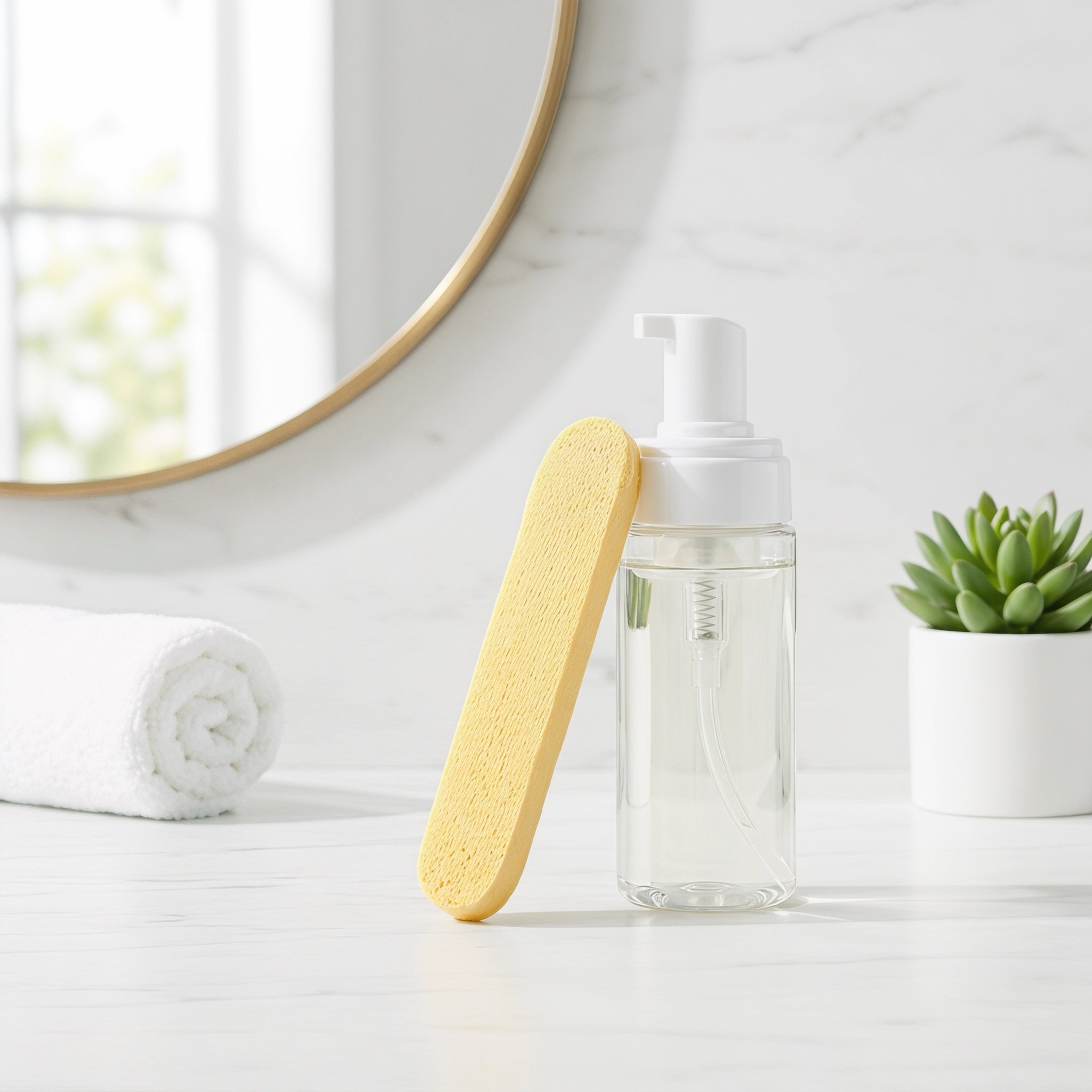 Esponja Facial Redonda Comprim - Skincare Gentle reseña y precio