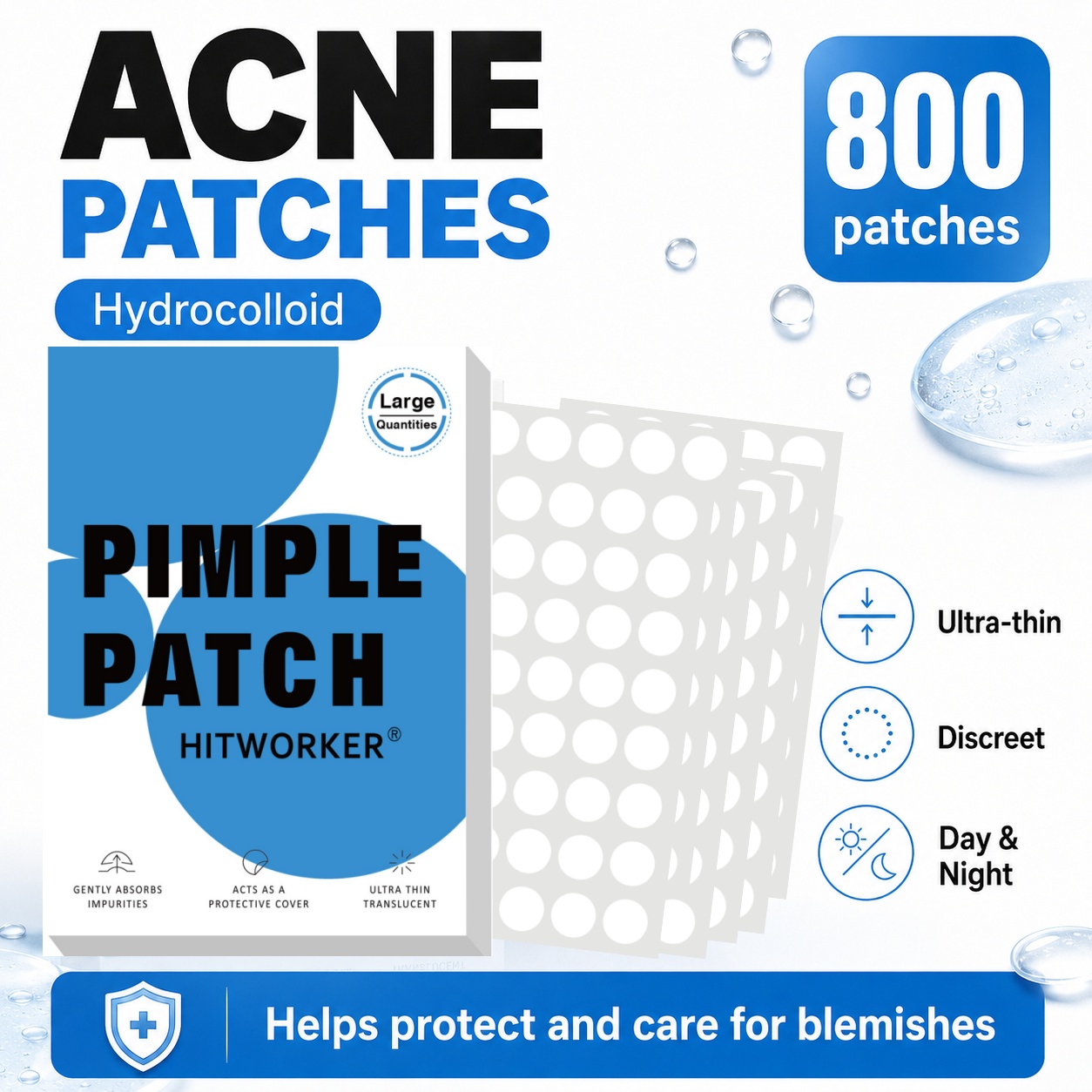 800 Parches Hidrocoloides para - Skincare China reseña y precio