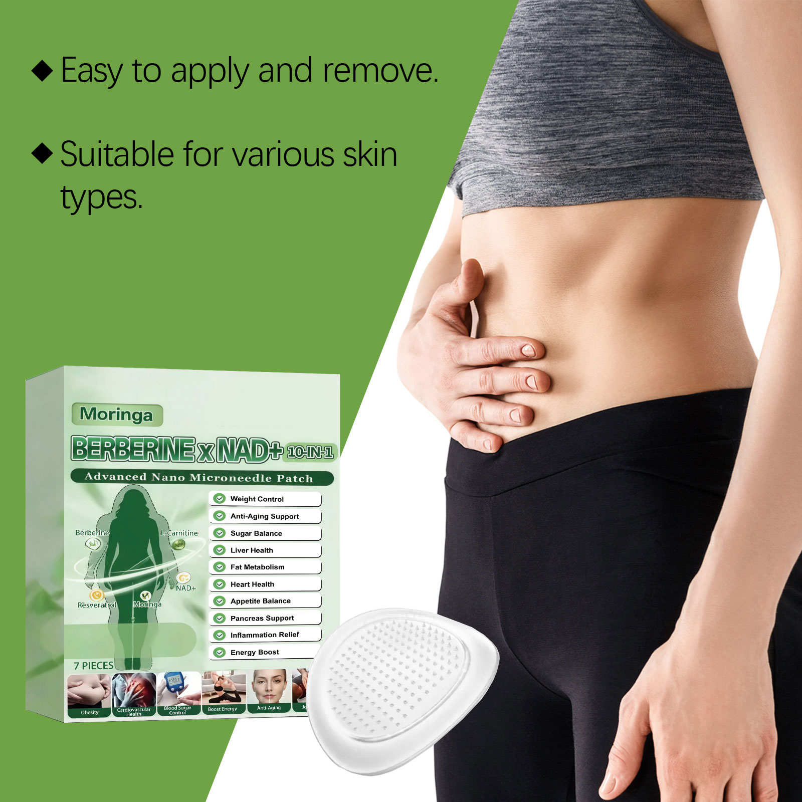 Parche de microagujas 10 en 1  - Skincare Natur E reseña y precio
