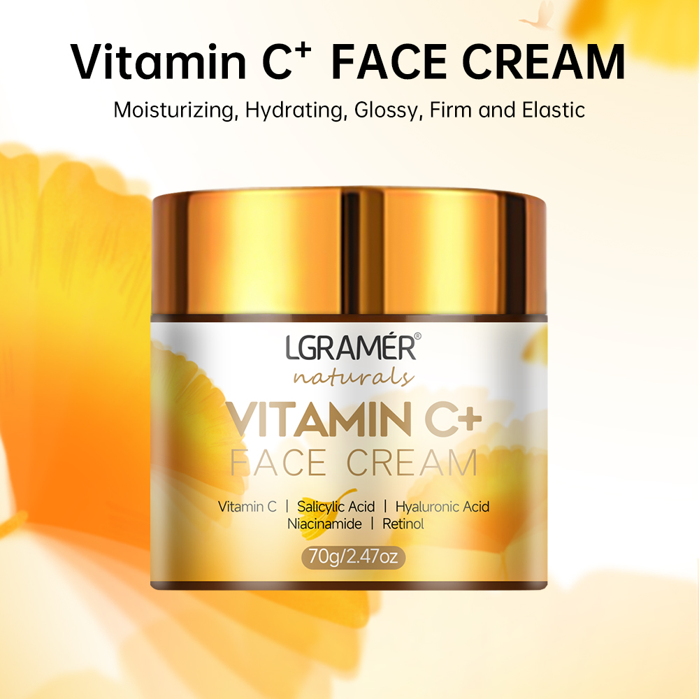 Crema facial con vitamina C, R - Skincare Glad2Glow reseña y precio